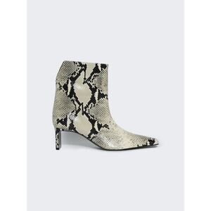KHAITE ONA ANKLE BOOT PYTHON Snake EMBOSSED LEATHER $1380 EU 40 US 10 NEW